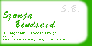 szonja bindseid business card
